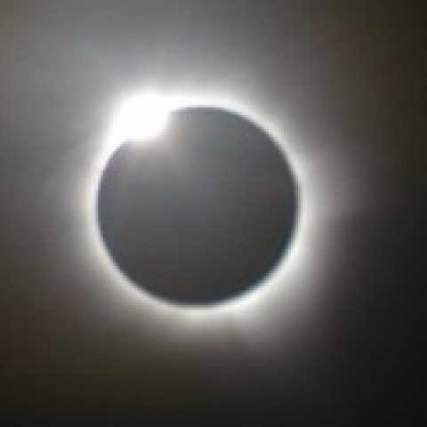 グレートバリアリーフからみたダイヤモンドリング