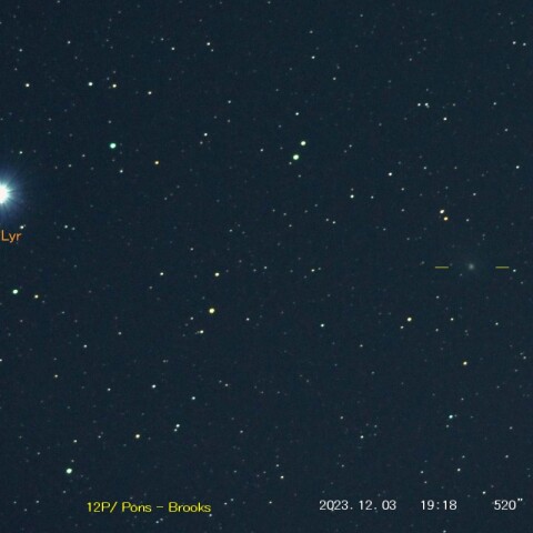 12P/  Pons ‐ Brooks　　　(2023/12/03）