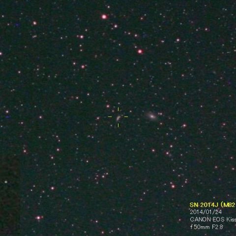 標準レンズで　SN2014J (M82 UMa) 　(01/24）