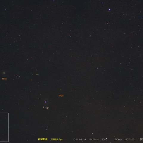 再発新星　V3890Sgr　その1　( 08/29 )