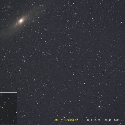 M31 And　と　C/2018 N2　（2019/10/26）