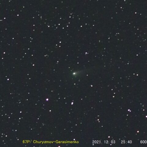 67P/ Churyumov-Gerasimenko　 　（2021/12/04）