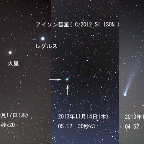 アイソン一ヶ月の変化