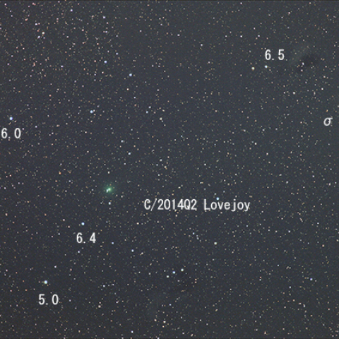 ラブジョイ彗星　C/2014 Q2 Lovejoy