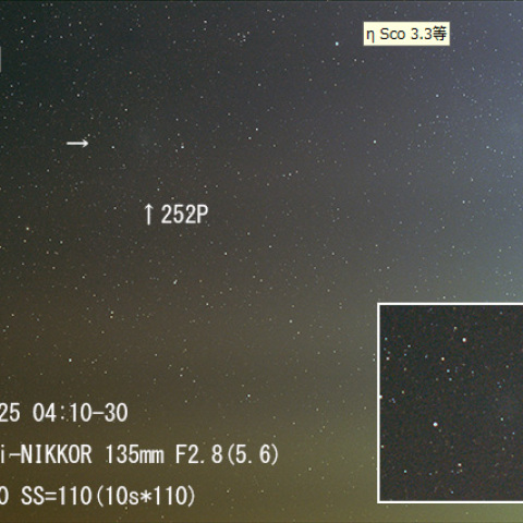 リニア彗星 252P/LINEAR (2016)