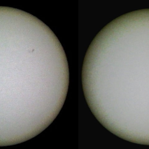 太陽黒点の移動