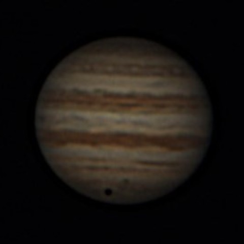 4月3日の木星とカリストの影