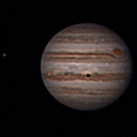 5月5日の木星　大赤斑と衛星