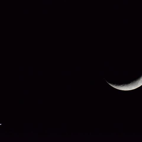 月と金星の接近