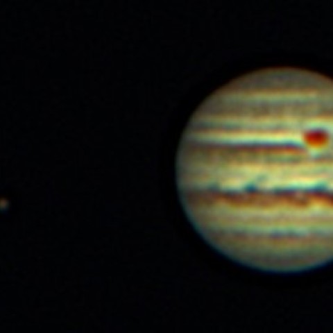 3月4日の木星とイオ・ガニメデ