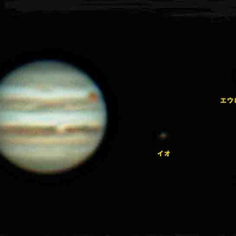 木星の衛星イオとエウロパ