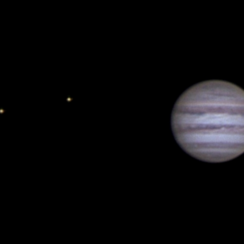 イオ　エウロパと木星