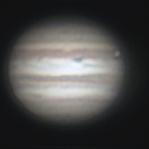 ８月1日の木星と衛星イオ