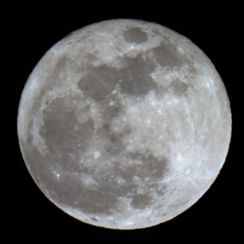 今年最初の満月