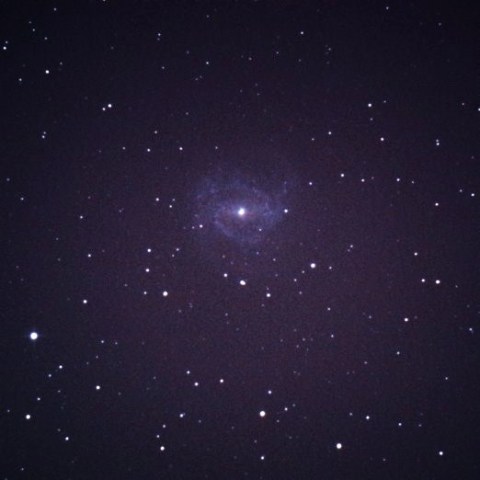 南の空に低い M83