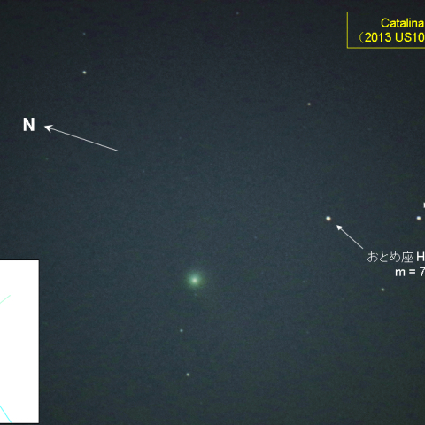 北半球の空に 2013US10 カテリナ彗星