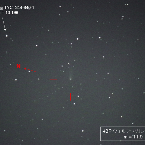 43P ウォルフ・ハリントン彗星 10/15