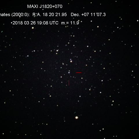 MAXI J1820+070 3月27日