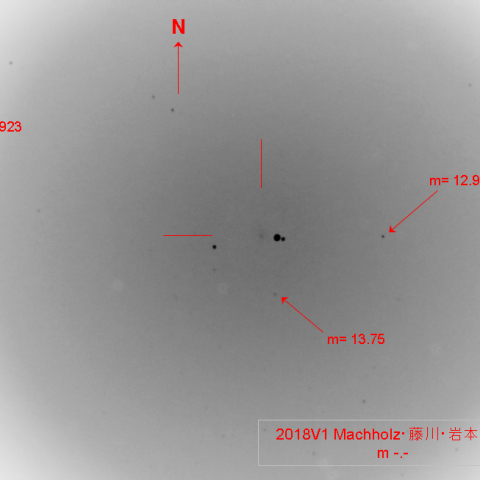 夕空低く 2018V1 Machholz・藤川・岩本彗星