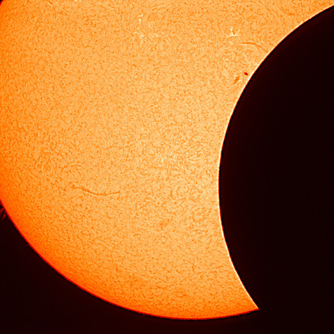 Hα線で見る日食