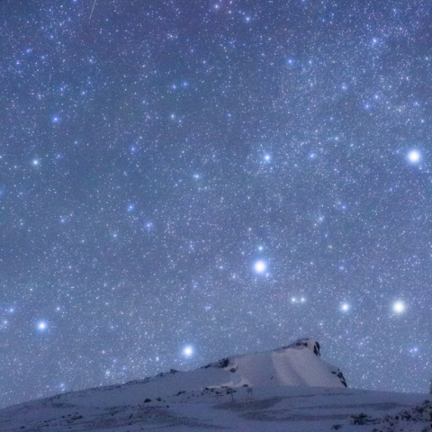白馬岳とパンスターズ彗星
