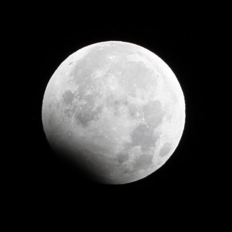 元日の部分月食