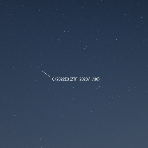 こぐま座、りゅう座、ZTF彗星（2023/1/30）