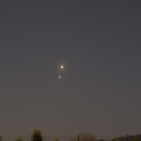 金星と木星の接近（うお座）