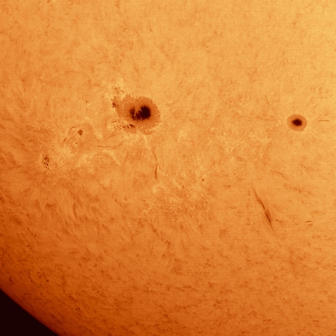 太陽黒点 2786付近