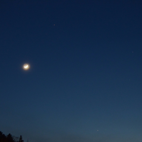 月と火星と水星