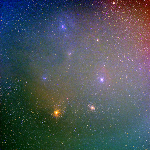  さそり座アンタレス付近の星雲