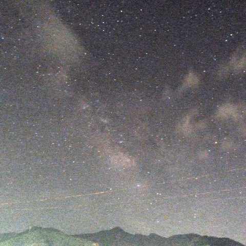 伊豆の山に登る天の川