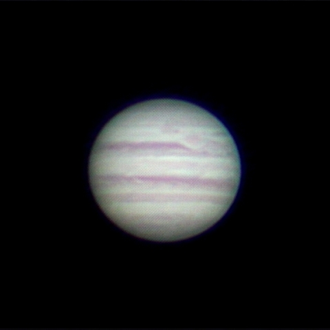 10.5cm屈折による木星