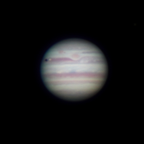 10.5 cm 屈折による、木星