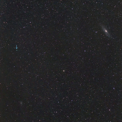 C/2009 R1 マックノート彗星とM31, M33