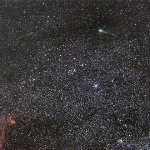 21P/ジャコビニ・チンナー彗星とハート星雲