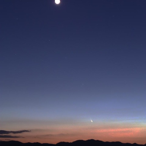 パンスターズ彗星と南相馬の空
