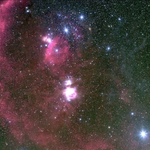 オリオン座南部の散光星雲