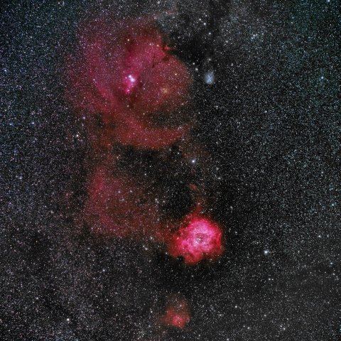 いっかくじゅう座の散光星雲