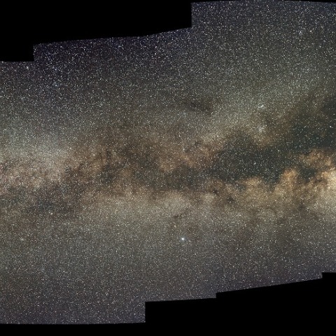 夏の天の川パノラマ