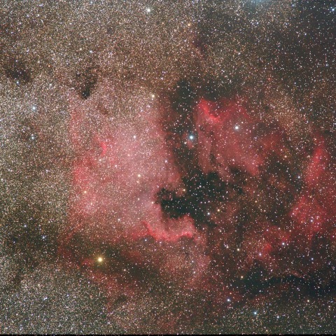 北アメリカ星雲とペリカン星雲