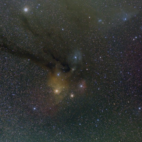 さそり座頭部の星雲