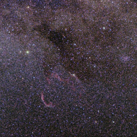 網状星雲、NGC6940と暗黒星雲