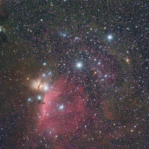 三ツ星周辺の星雲群