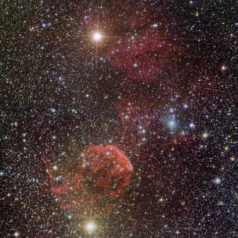 クラゲ星雲(IC443)周辺