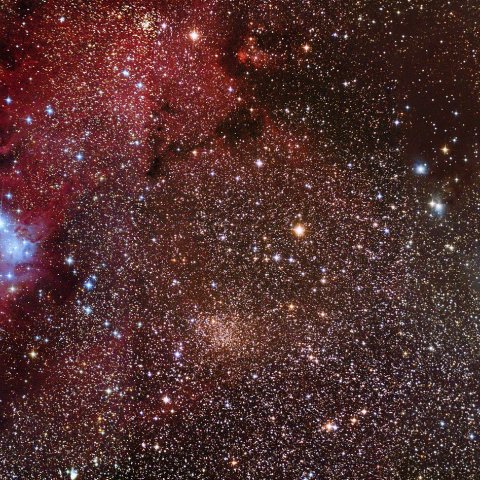 クリスマスツリー星団・コーン星雲からカタツムリ星雲にかけて