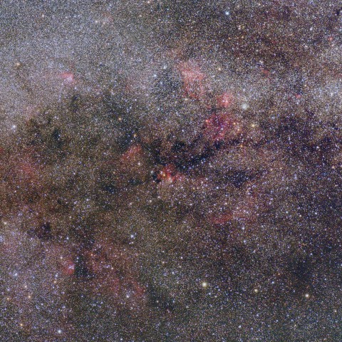 ケフェウス座からカシオペア座にかけて