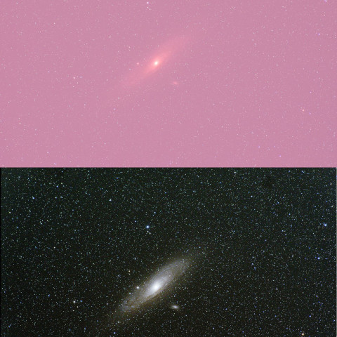 市街地で撮った M31