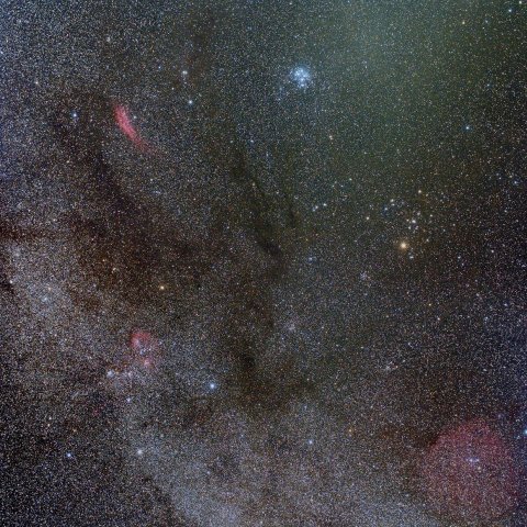 冬の天の川に迫る対日照