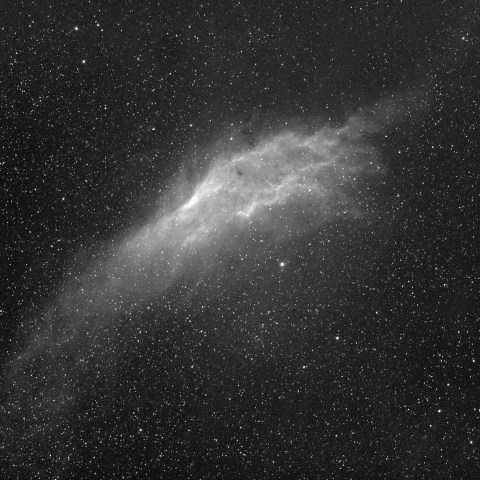 Hαによるカリフォルニア星雲